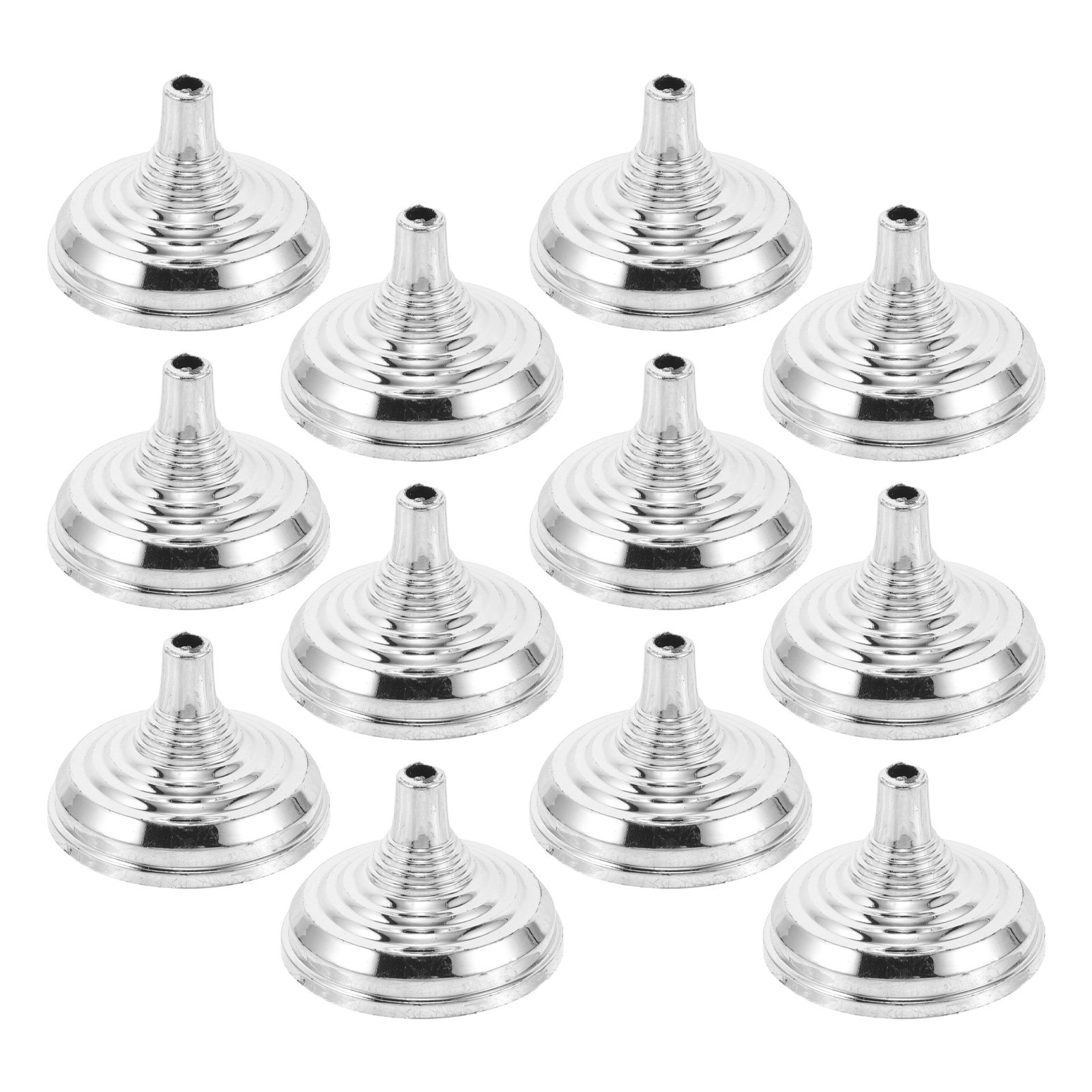 Office Furniture And Design - 12Pcs Silver Mini Desk Flag Stand