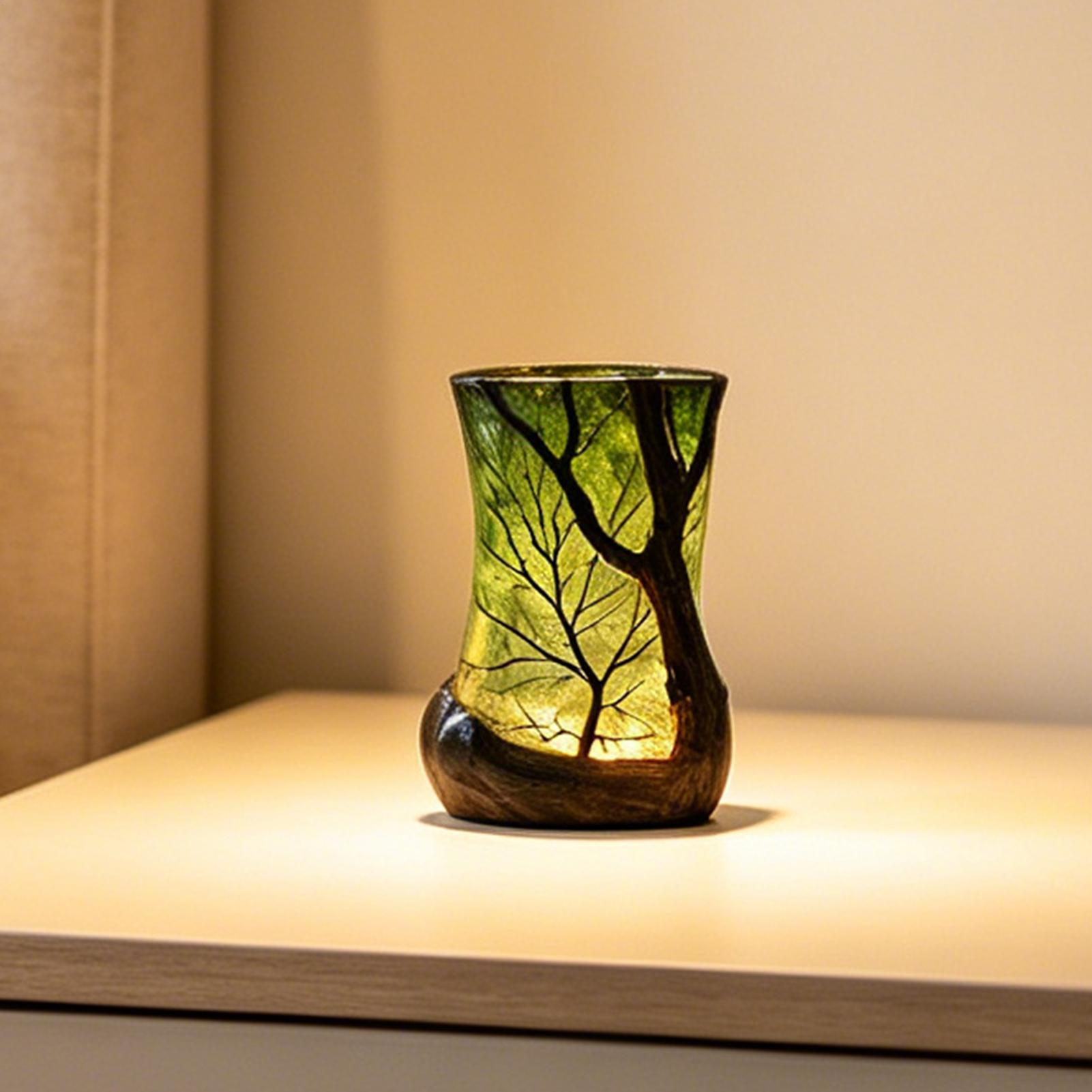 Office Furniture And Design - Bedside Table Lamp Forest Nightlight Decorative