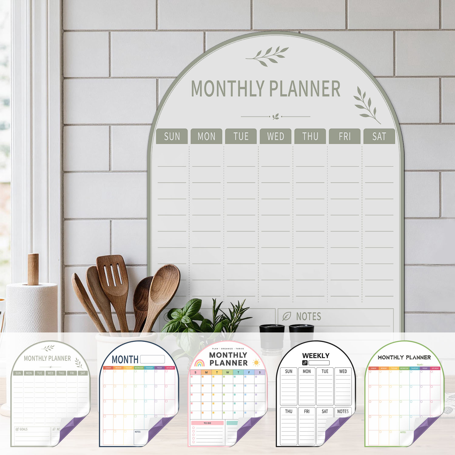 Dry Erase Weekly - Five‑Layer Foam Weekly Planner Sticker 30×40cm