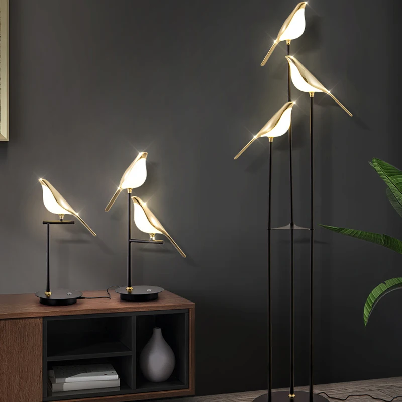 Magpie Bird Table Light Standi - Floor Lamp Arched review and price