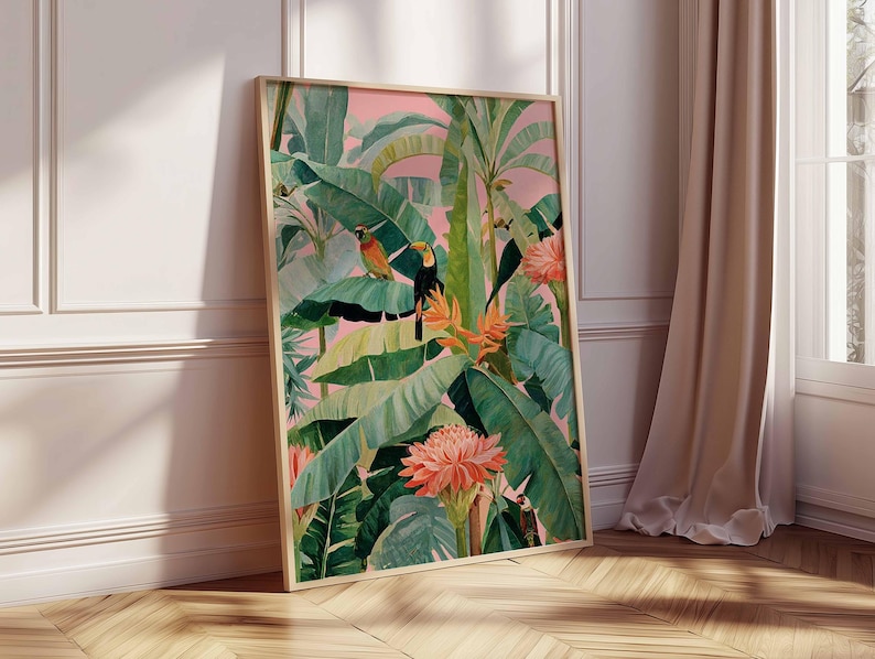 1pc Retro Tropical Canvas Post - Office Furniture Used review and price