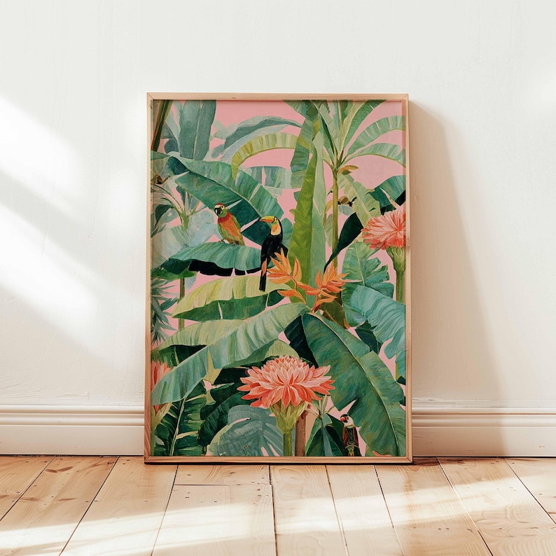 1pc Retro Tropical Canvas Post - Office Furniture Used review and price