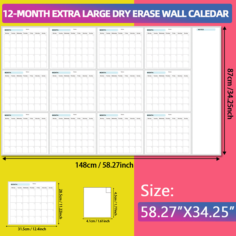 35x58Inches Extra Large Erasab - Dry Erase Weekly review and price
