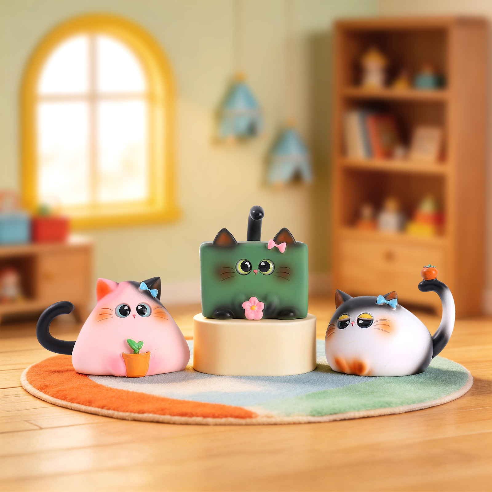 Blind Box Cat Figurine Resin C - Office Furniture Used review and price