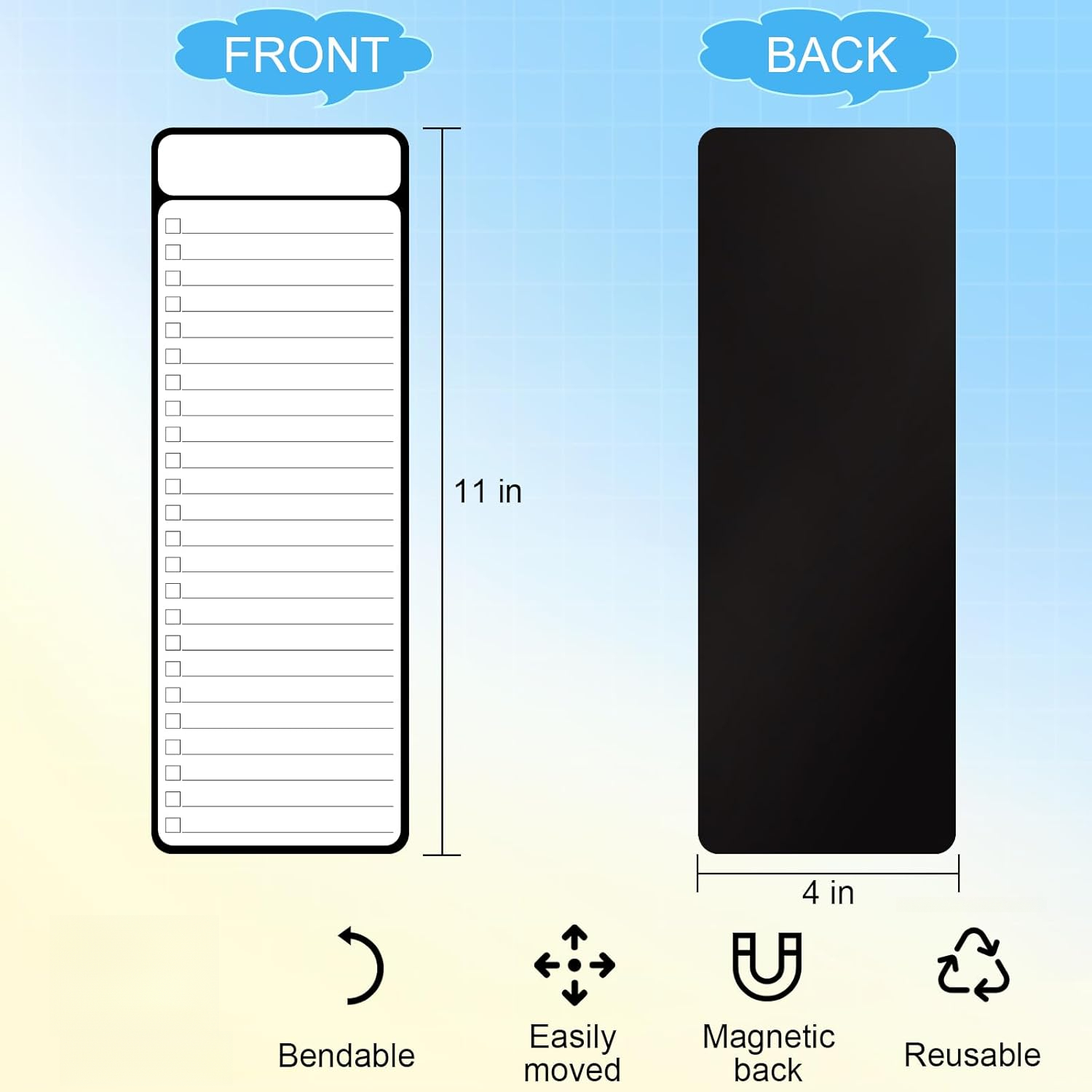 7Pcs Magnetic Whiteboard To-do - Dry Erase Weekly review and price