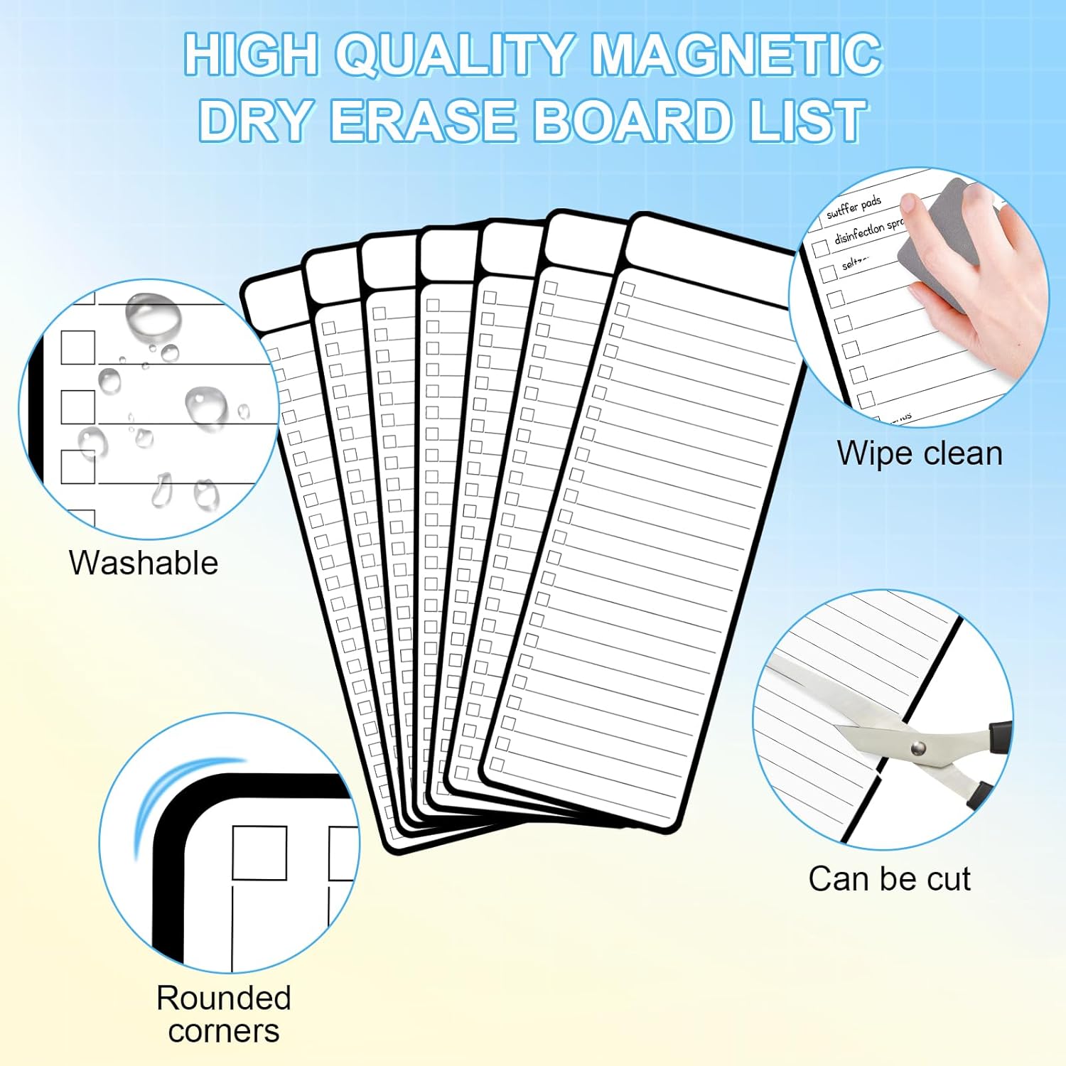 7Pcs Magnetic Whiteboard To-do - Dry Erase Weekly review and price