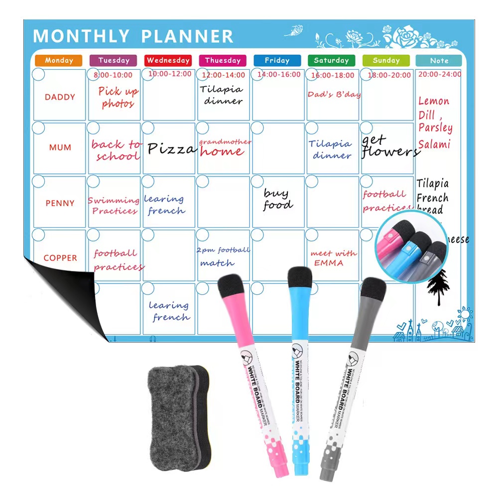 1 Set Magnetic Refrigerator Dr - Dry Erase Weekly review and price
