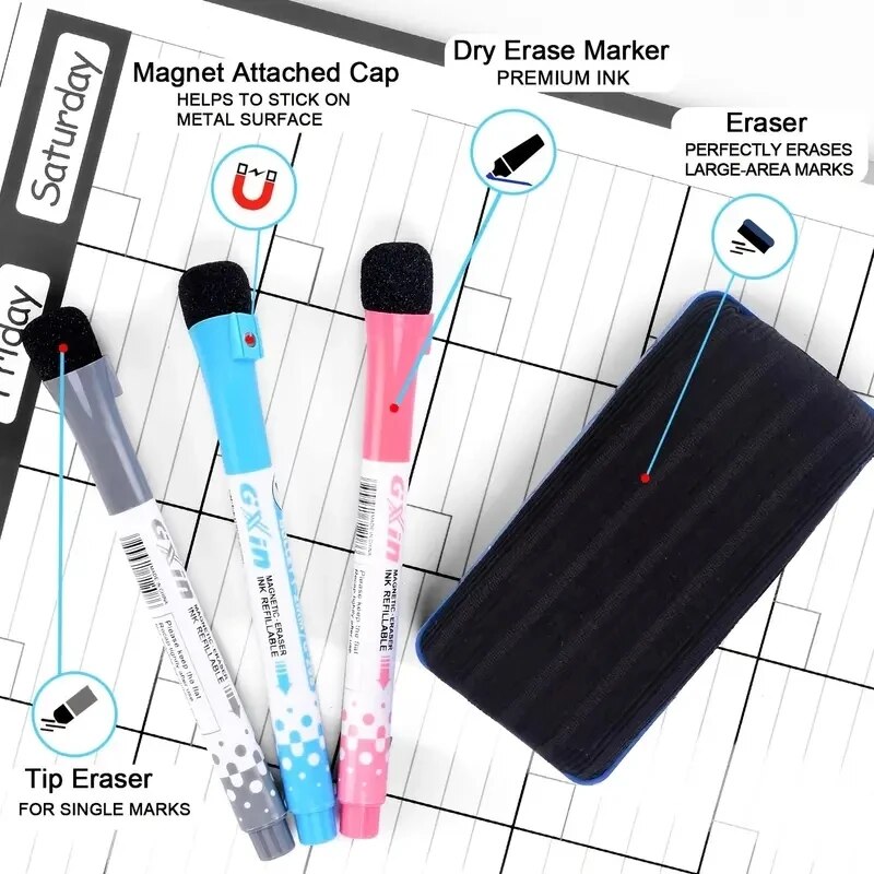 1 Set Magnetic Refrigerator Dr - Dry Erase Weekly review and price