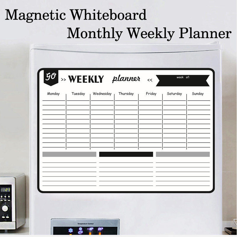 A3 Size Magnetic Monthly Weekl - Dry Erase Weekly review and price