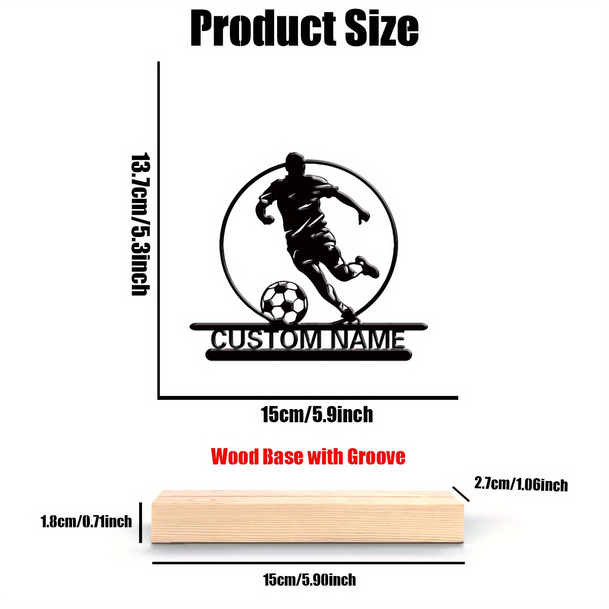 Custom Soccer Player Metal Sta - Office Furniture Used review and price