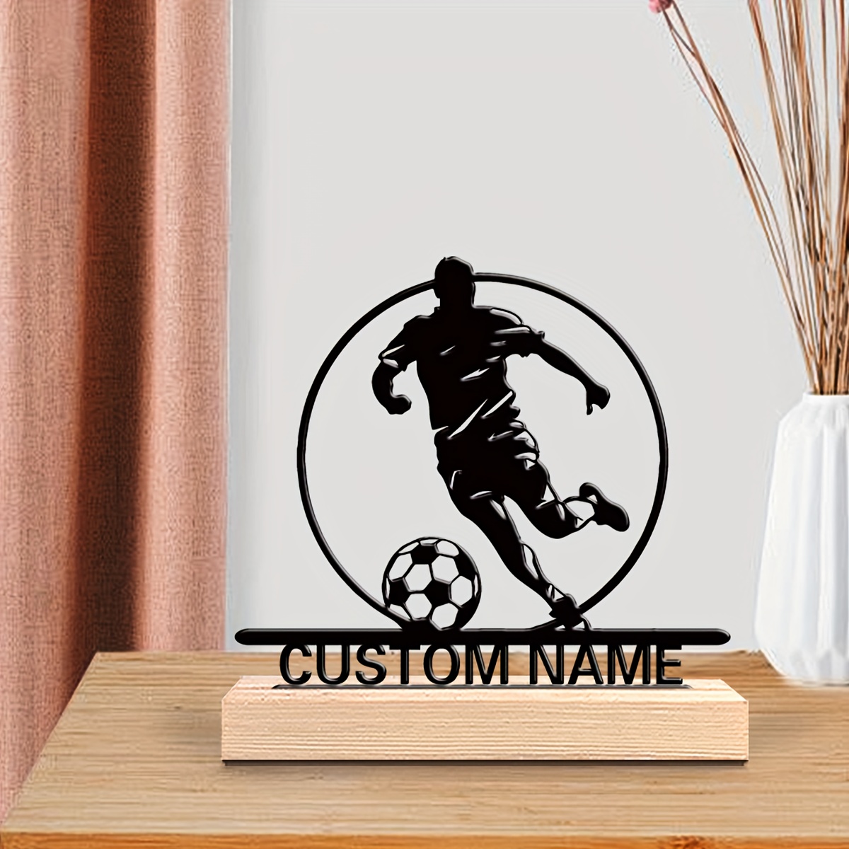 Custom Soccer Player Metal Sta - Office Furniture Used review and price
