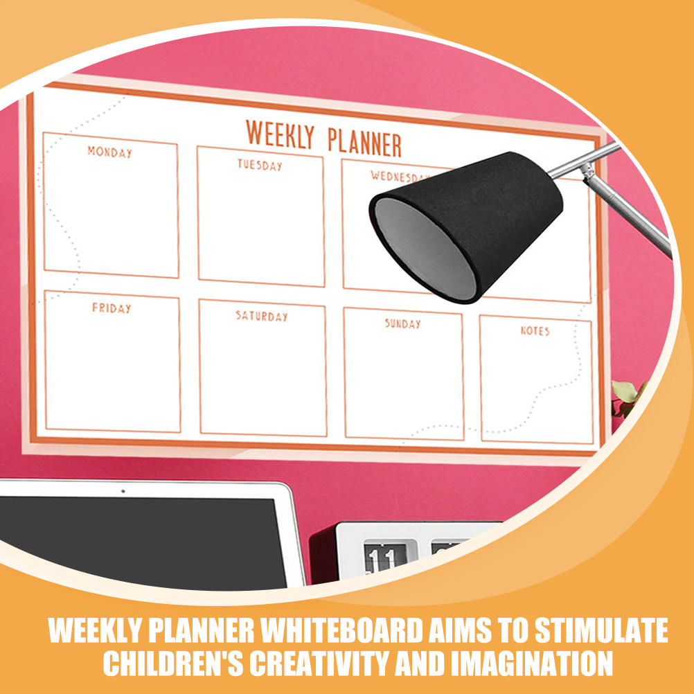 Adhesive Weekly Calendar White - Dry Erase Weekly review and price