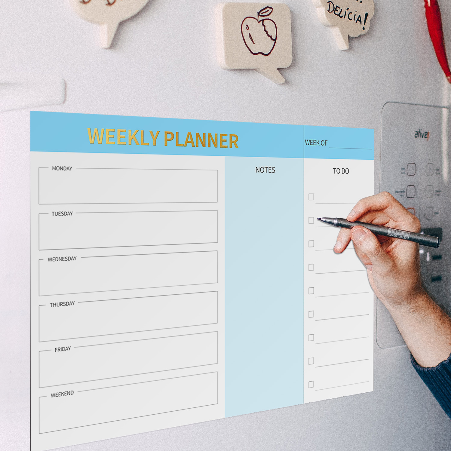 Magnetic Weekly Planner Fridge - Dry Erase Weekly review and price